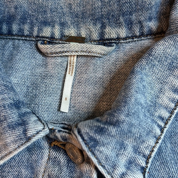 Free People Rumors Denim Jacket Size S - Picture 4 of 10